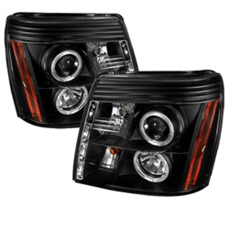Spyder Cadillac Escalade 02-06 Projector Halogen Model- LED Halo DRL Blk PRO-YD-CE02-DRL-BK 5037947