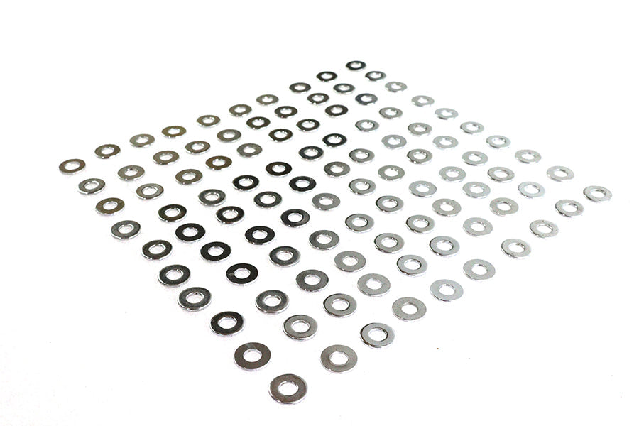 Chrome Flat Washers 1/4 inch Inner Diameter - 23569
