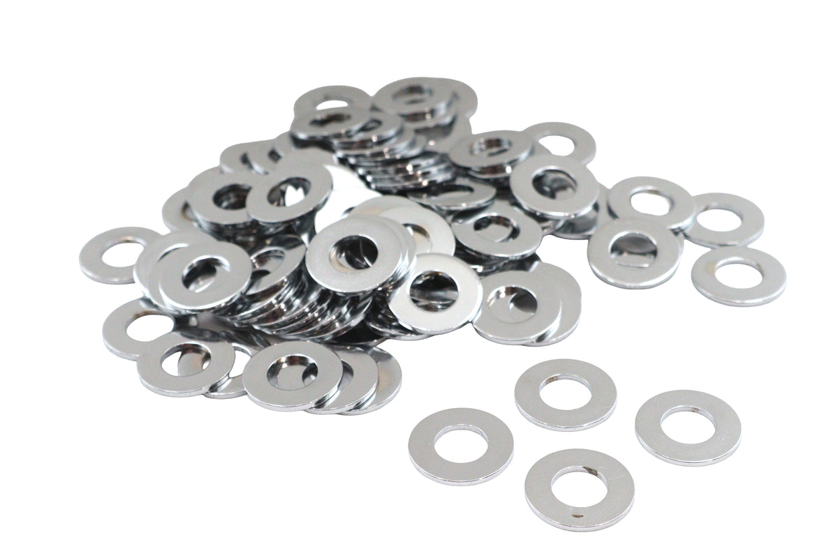 Chrome Flat Washers 3/8 inch Inner Diameter - 23571