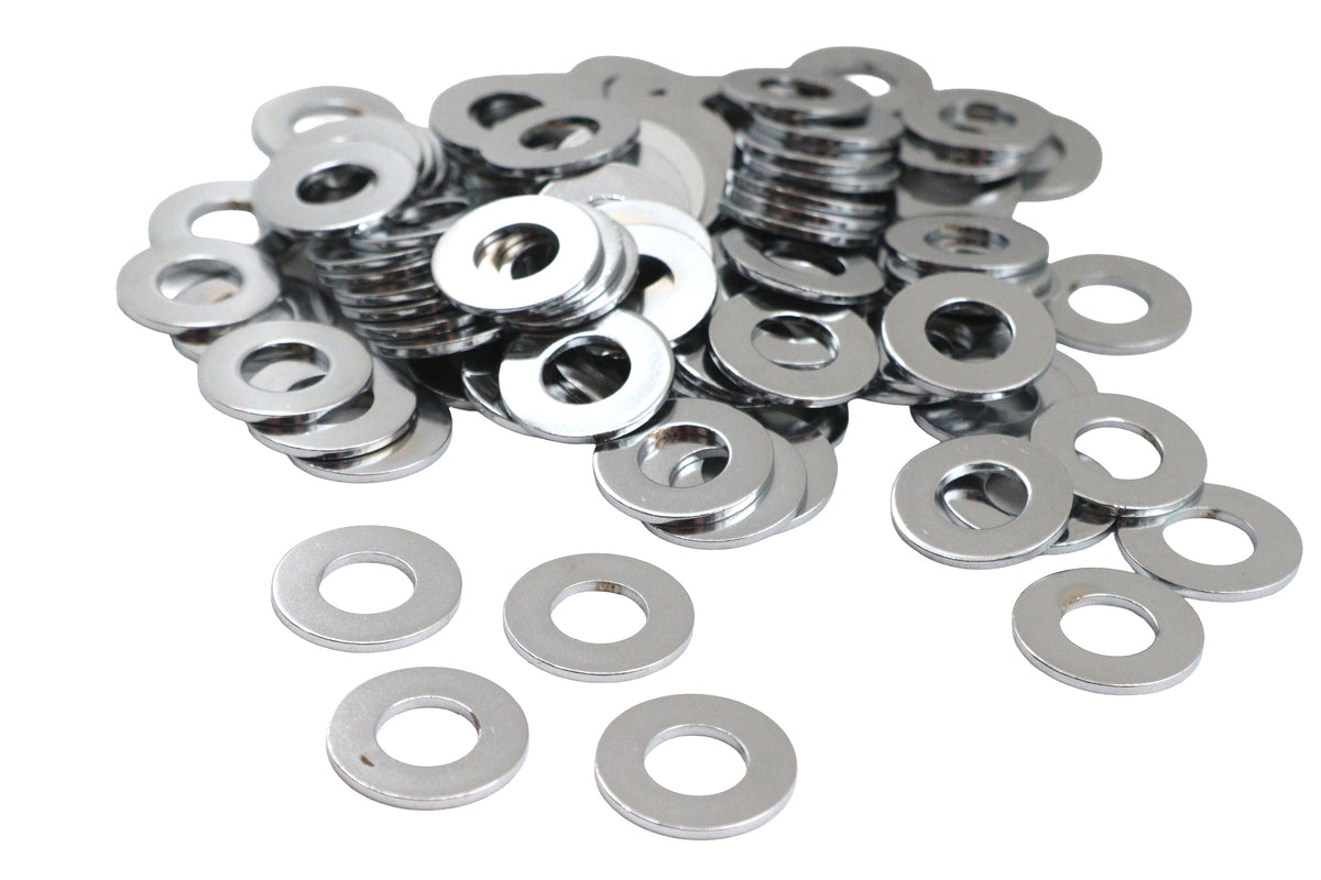 Chrome Flat Washers 3/8 inch Inner Diameter - 23571