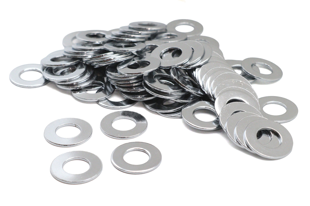 Chrome Flat Washers 7/16 inch Inner Diameter - 23572