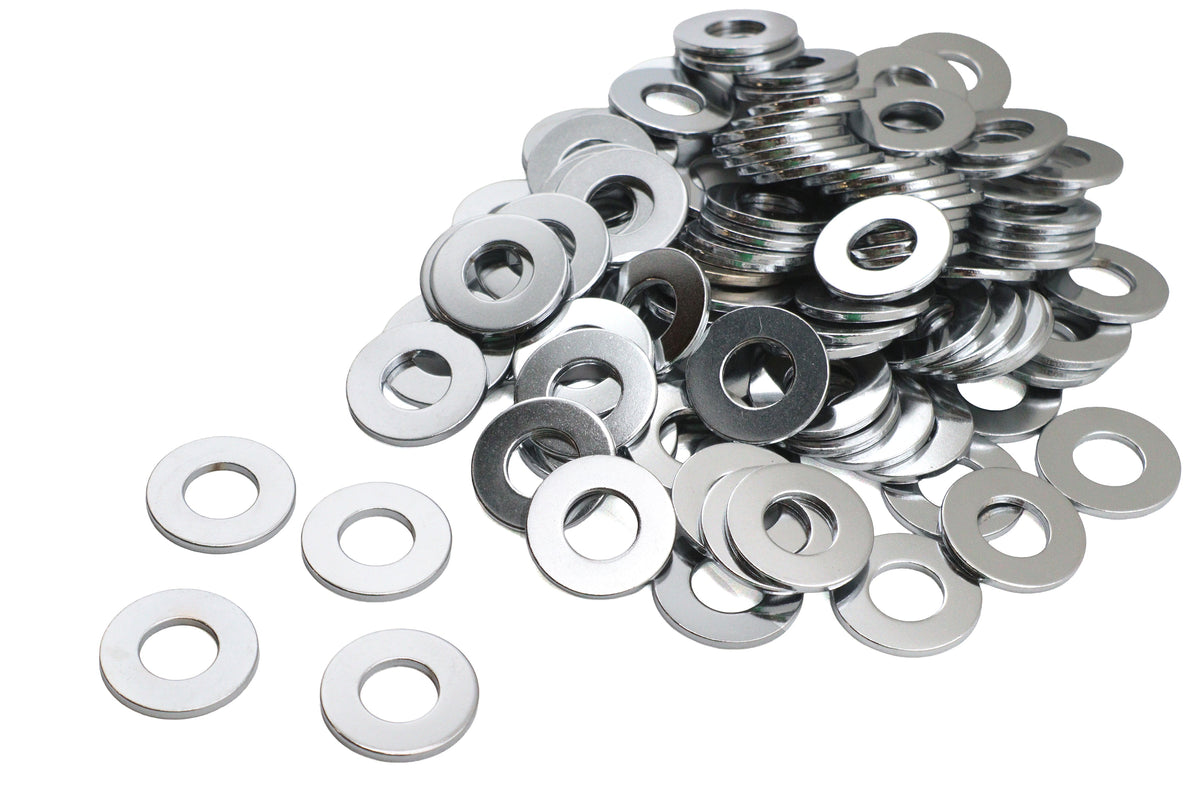 Chrome Flat Washers 1/2 inch Inner Diameter - 23573