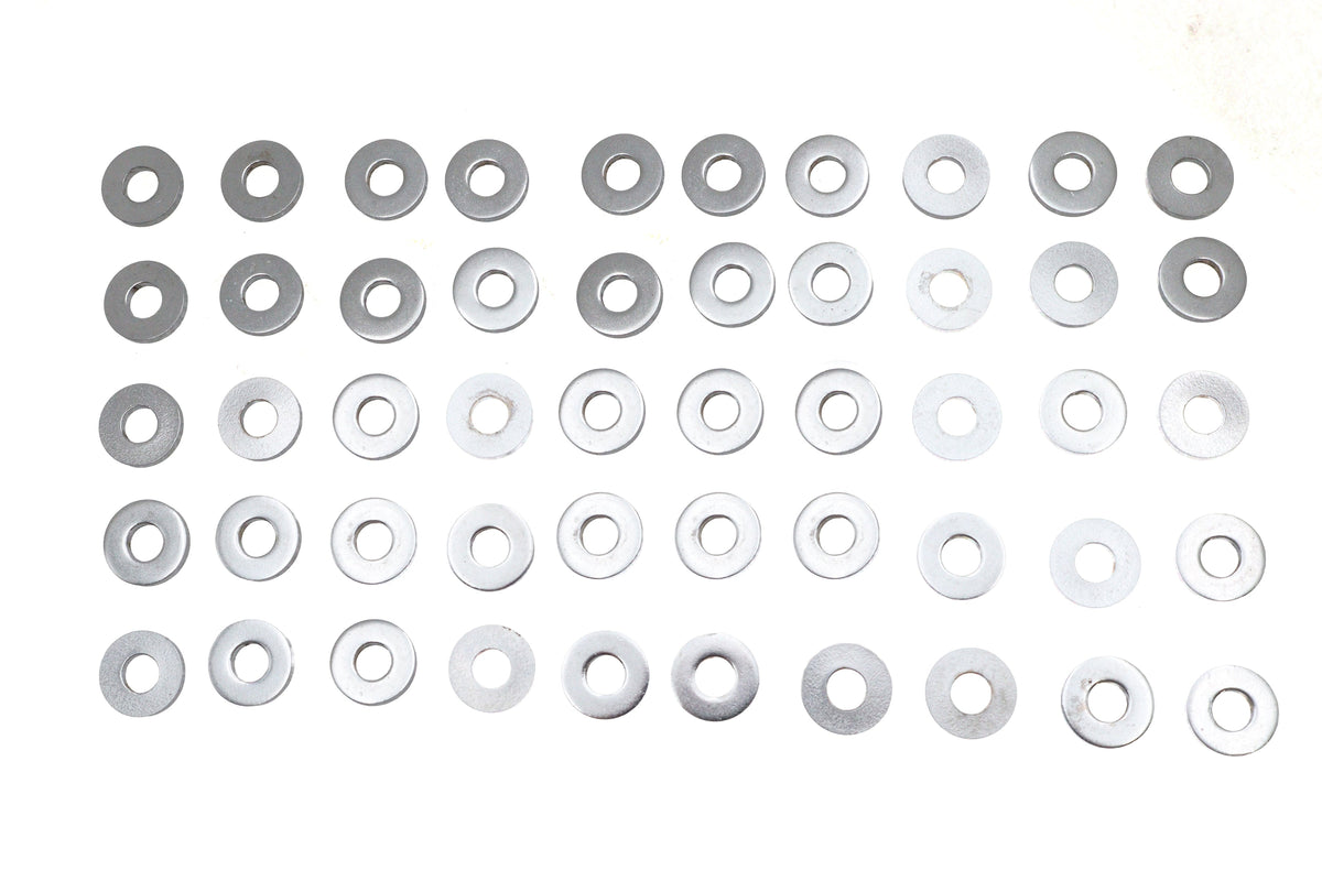 Chrome Flat Washers 1/4 inch, Extra Thick - 33569