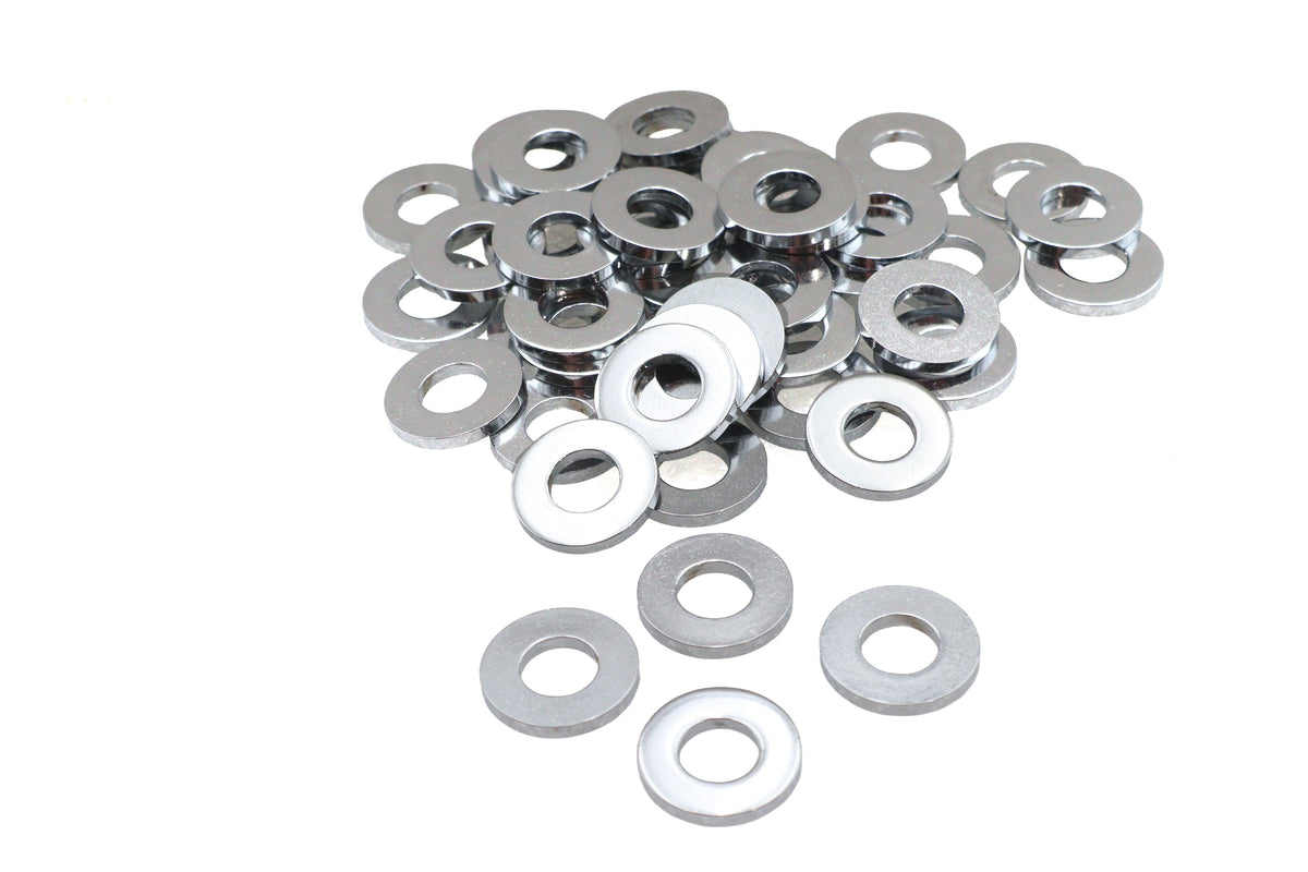 Chrome Flat Washers 3/8 inch, Extra Thick - 33571