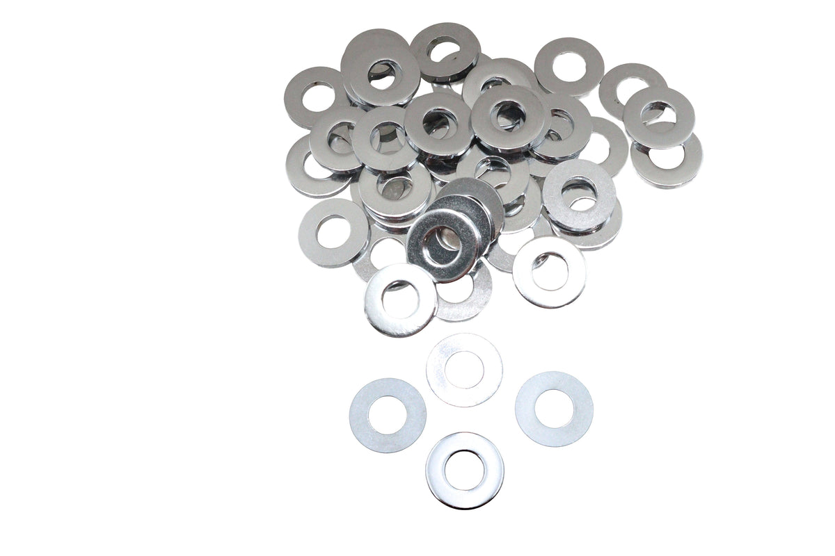 Chrome Flat Washers 3/8 inch, Extra Thick - 33571