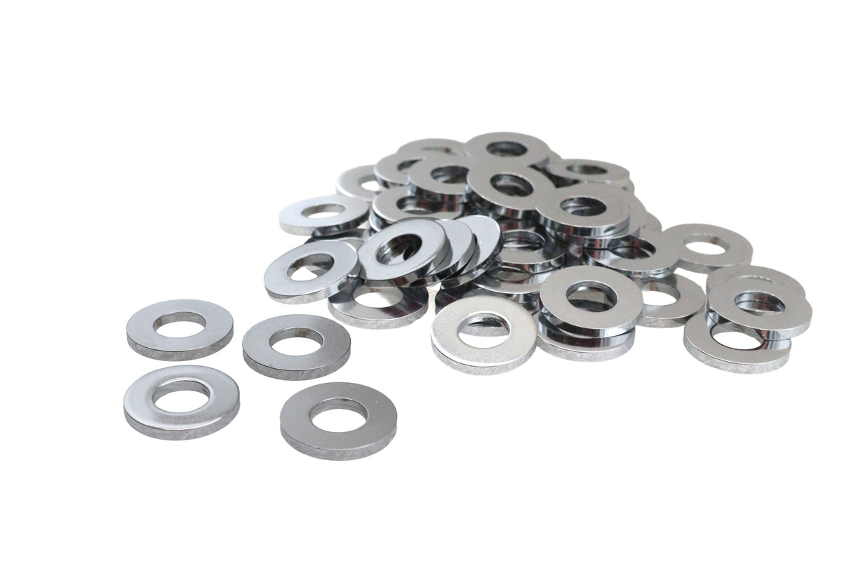 Chrome Flat Washers 3/8 inch, Extra Thick - 33571