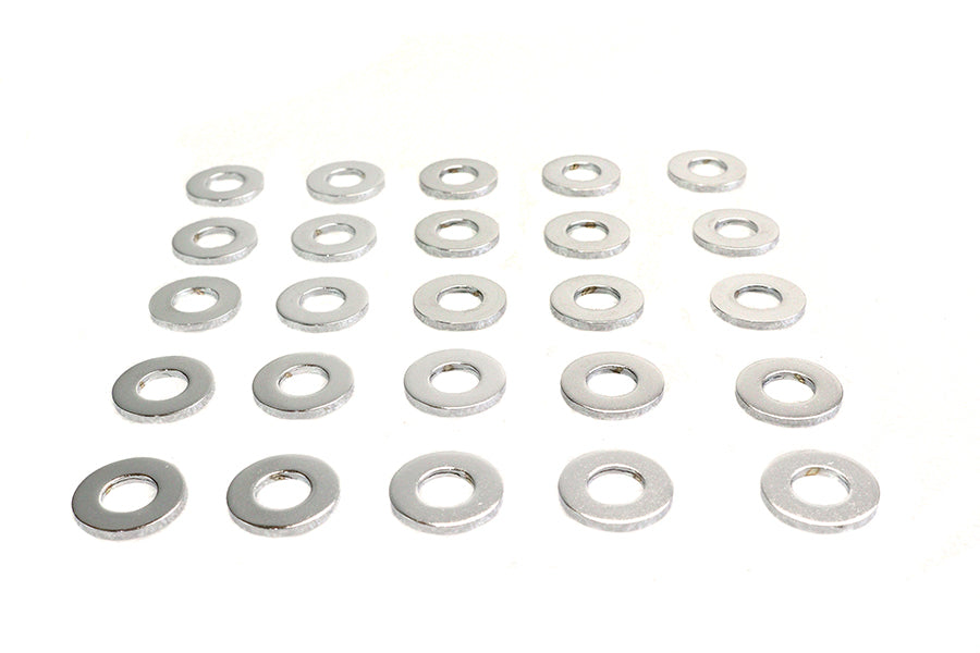 Chrome Flat Washers 1/2 inch, Extra Thick - 33573