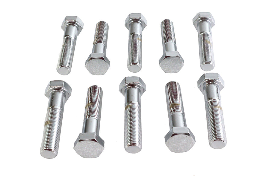 Hex Cap Bolts Chrome 1/2 inch x 2-1/4 inch - 11427