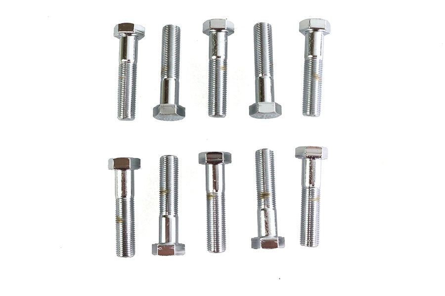 Hex Cap Bolts Chrome 1/2 inch x 2-1/4 inch - 11427