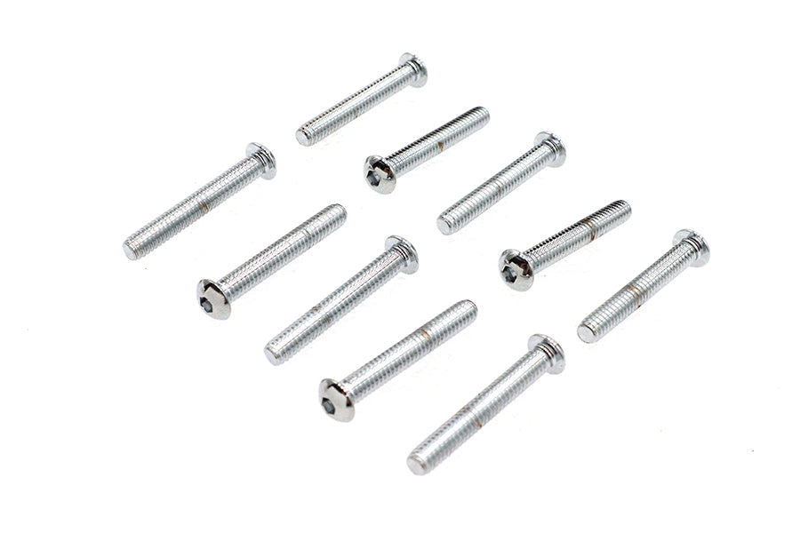Allen Button Head Screws Chrome 1/4 inch X 1-3/4 inch - 13222