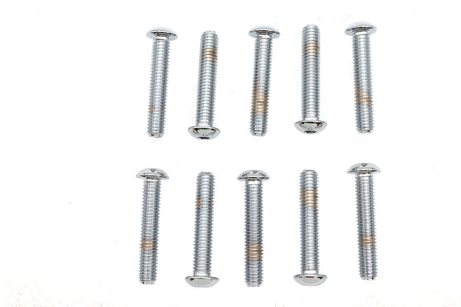 Allen Button Head Screws Chrome 3/8 inch-16 X 2 inch - 13340