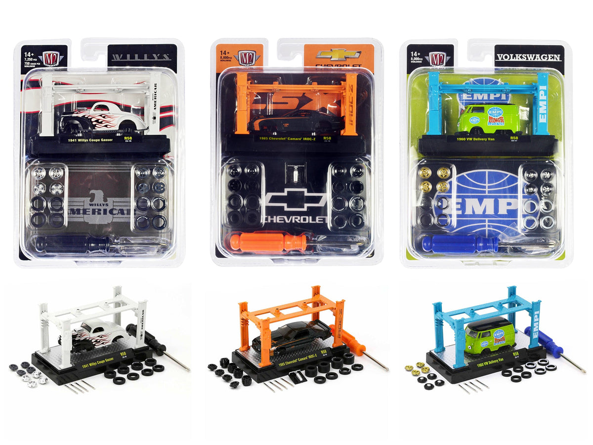 Rapid Vehicles Model Kit 3 piece Car Set Release 58 Limited Edition to 8000 pieces Worldwide 1/64...