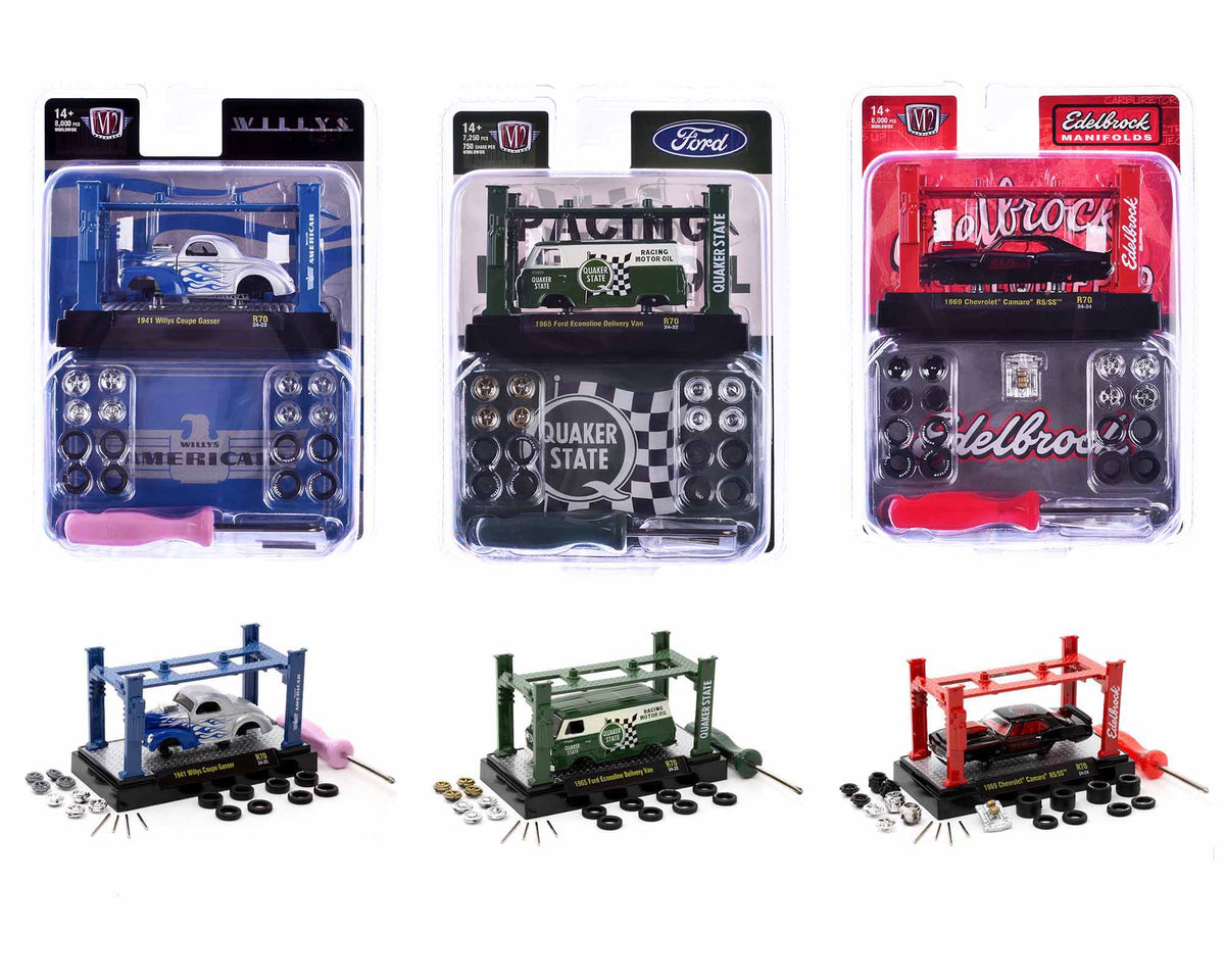 Rapid Vehicles Model Kit 3 piece Car Set Release 70 Limited Edition to 8000 pieces Worldwide 1/64...