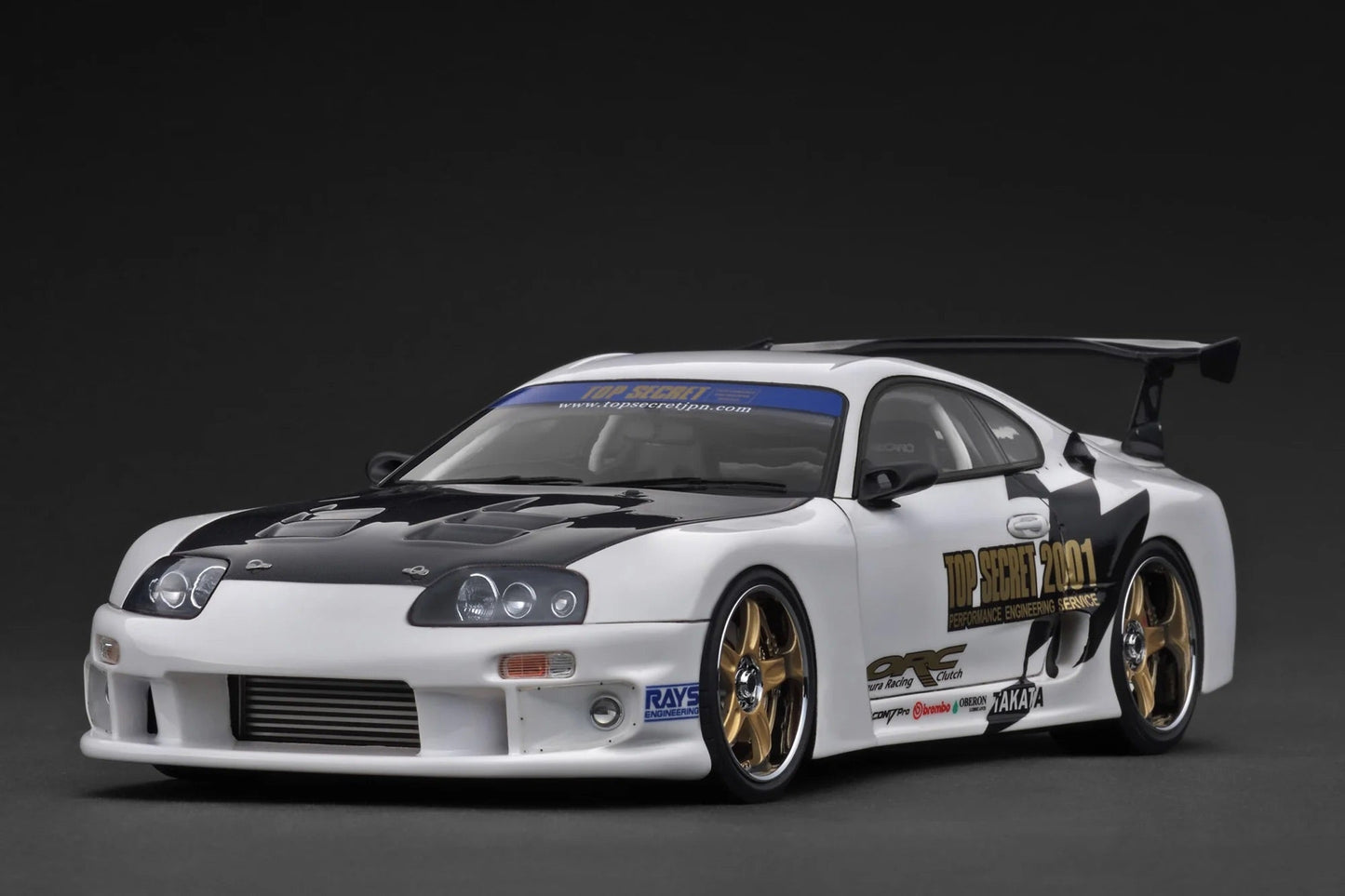 Ignition-Model Toyota Supra Mk4 (A80) Top Secret GT300 White 1:18