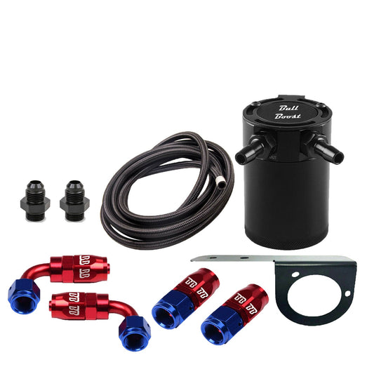 Bull Boost Performance AN10 Motor Oil Catch Can 5ft Hose Kit Universal -AN10