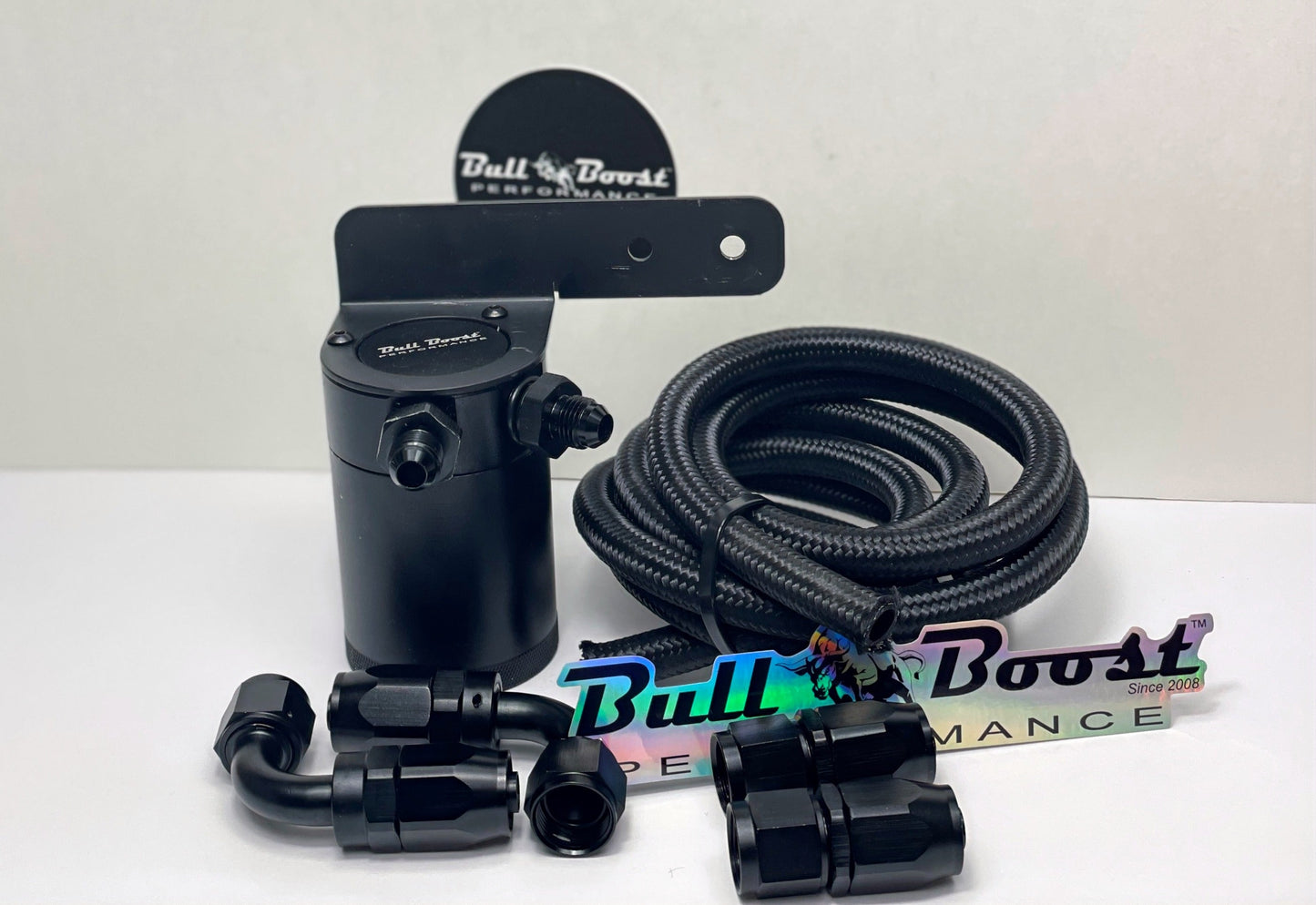 8AN Performance Oil Catch Can 2Port -8AN + Mounting Bracket KiT