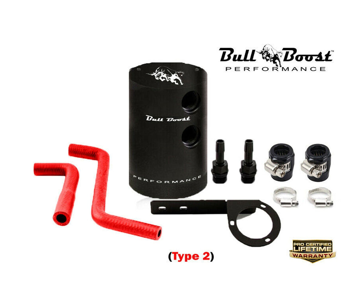 Bull Boost Performance G35 and 350Z Baffled Oil Catch Can Kit System | PCV SIDE - View 3