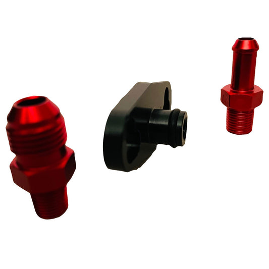 Bull Boost Performance Fuel Rail Pressure Regulator FPR Adapter Fitting For 1 2 3 ECLIPSE DSM...