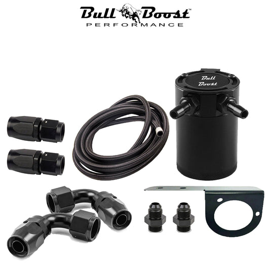 Bull Boost Performance AN10 Motor Oil Catch Can 5ft Hose Kit Universal -AN10 Performance