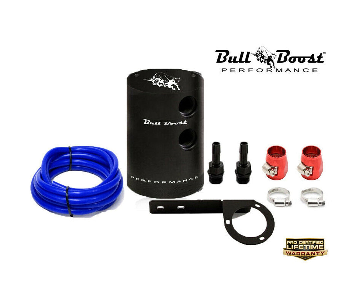 BLUE Micron Filtered Baffled Oil Catch Can System Kit