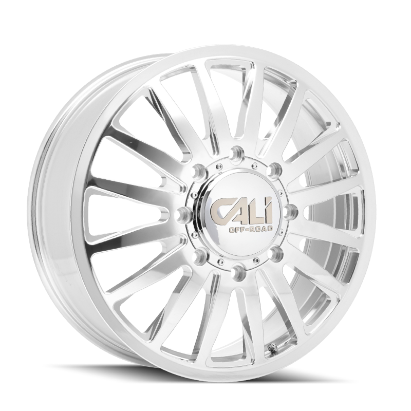 Cali Off-Road 9110D Summit Dually 22x8.25 / 8x165.1 BP / -192mm Offset / 121.3mm Hub Polished Wheel 9110D-22881PMR192