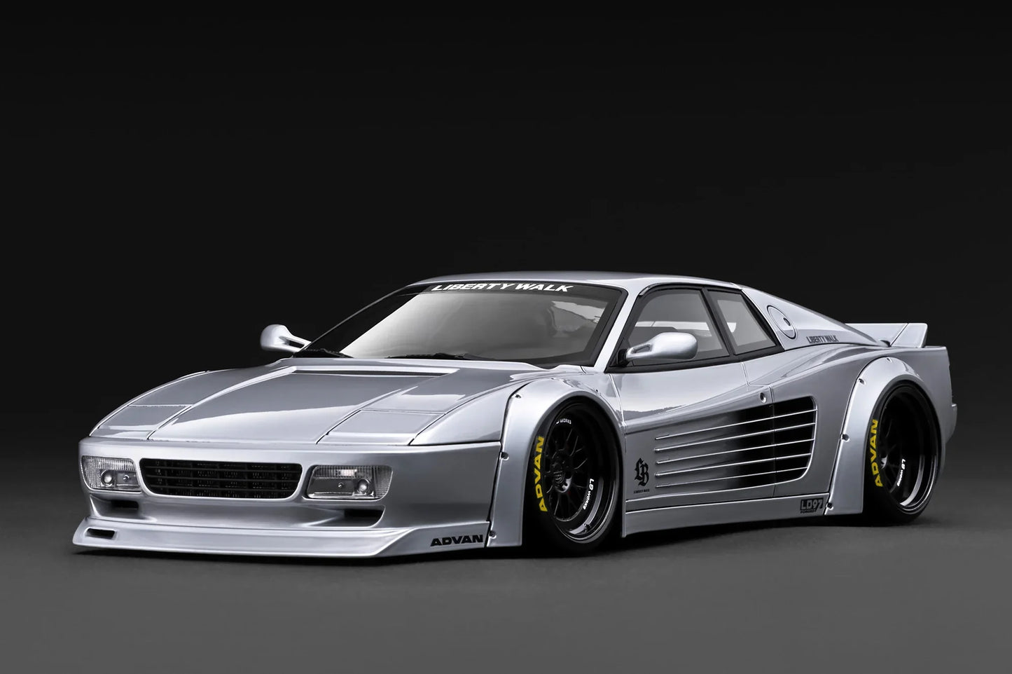 Ignition-Model Ferrari Testarossa 512 LBWK LB-Works Silver 1:18