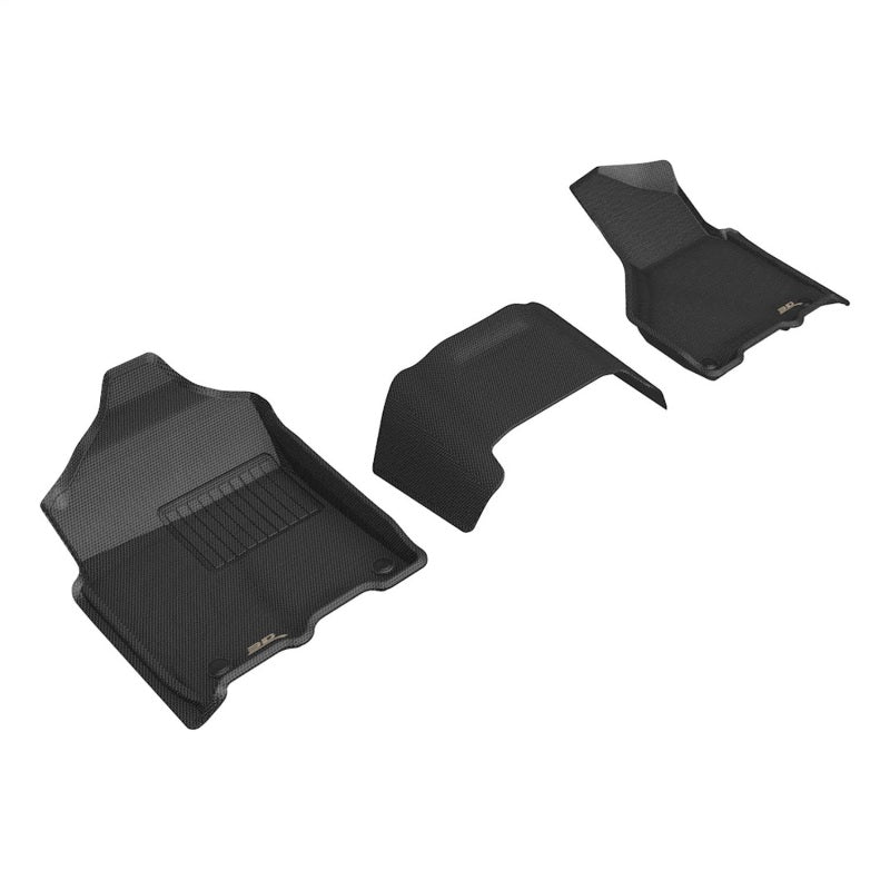 3D MAXpider 19-24 Dodge RAM 2500 Crew Cab All Weather Floor Liner - Kagu Black - R1 L1DG03611509