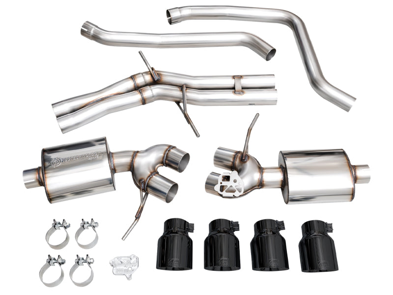 AWE Tuning 19-21 Porsche Macan 3.0T/2.9TT Touring Edition Catback Exhaust w/ Diamond Black Tips 3015-43951