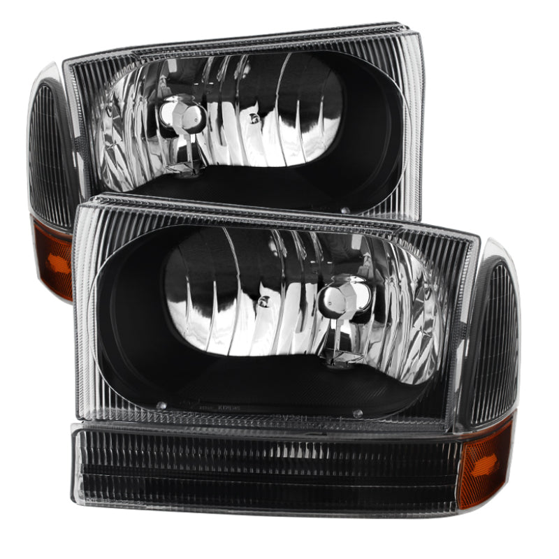 FR SPORT SPYDER Xtune Ford F250/350/450 Superduty 99-04 Crystal Headlights w/ Bumper Lights...