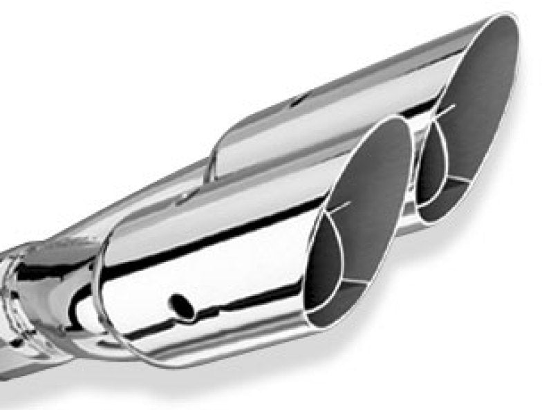 FR SPORT Borla Universal Polished Tip Dual Round Angle-Cut Intercooled (inlet 2 1/2in. Outlet...