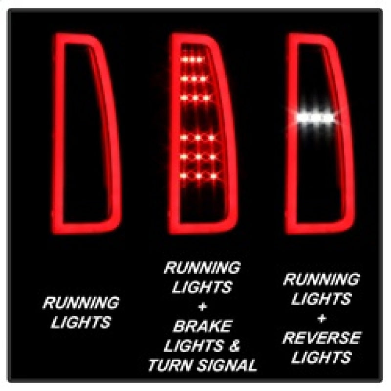 Spyder Chevy Tahoe / Suburban 15-17 Light Bar LED Tail Lights - Black (ALT-YD-CTA15-LED-BK) 5084583