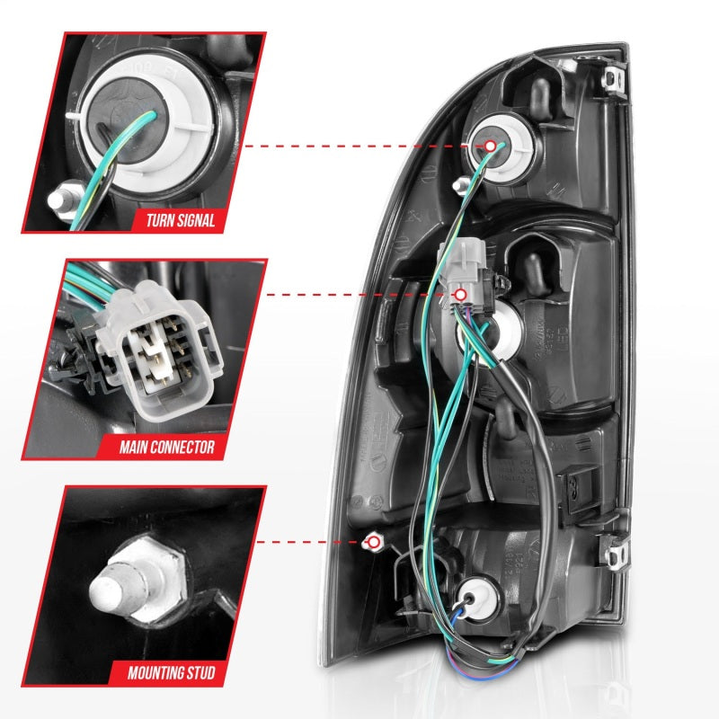 Anzo 2005-2015 Toyota Tacoma LED Taillights Black
