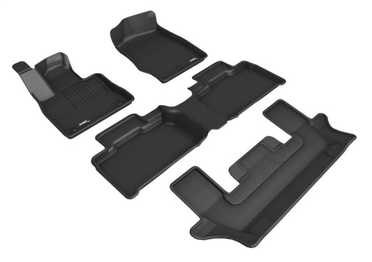 FR SPORT 3D MAXpider 2020-2021 Ford Explorer 1st/2nd/3rd Row Floor Mats - Black L1FR13101509