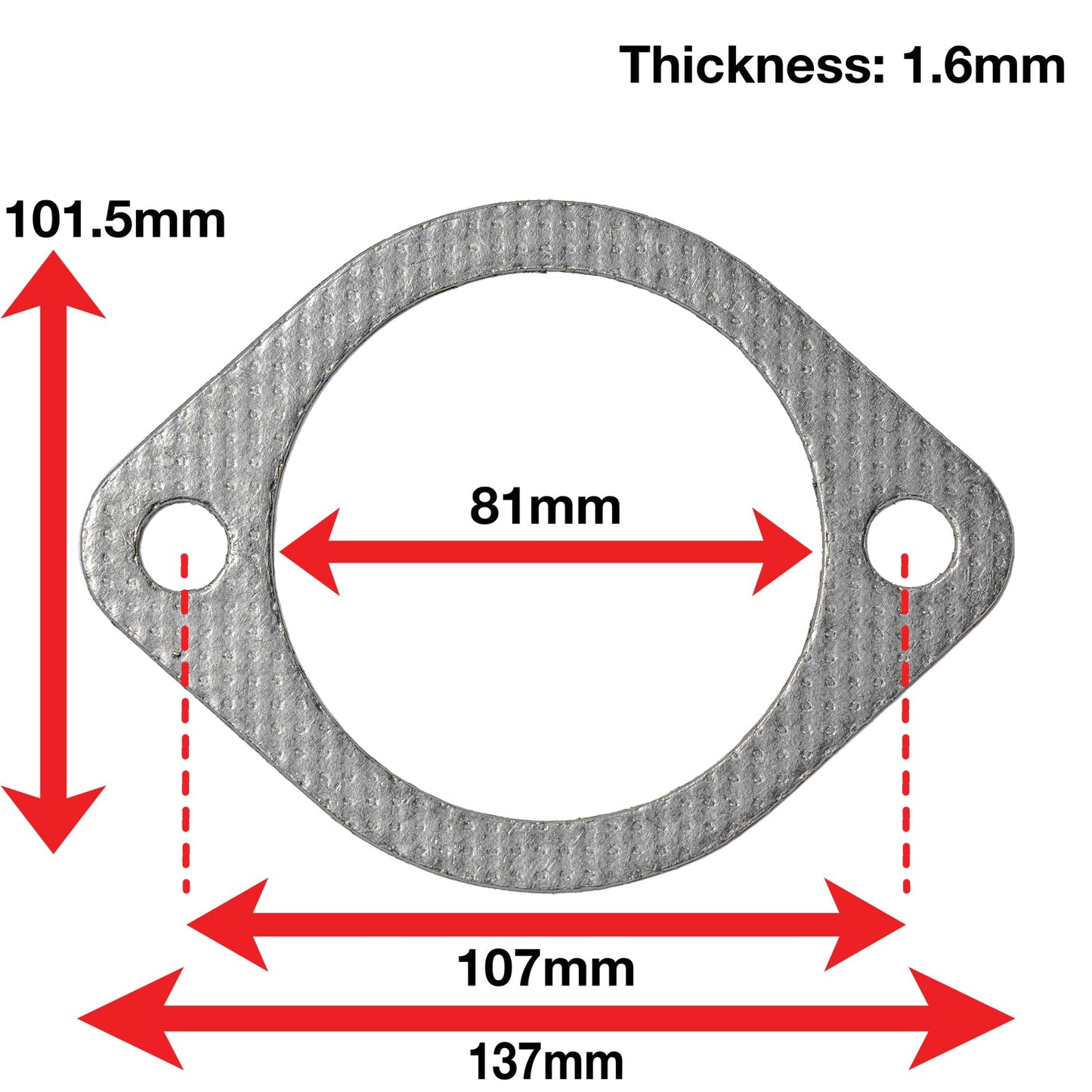 APEXi A'PEXi - Exhaust Gasket (Two Bolt) - Replacement