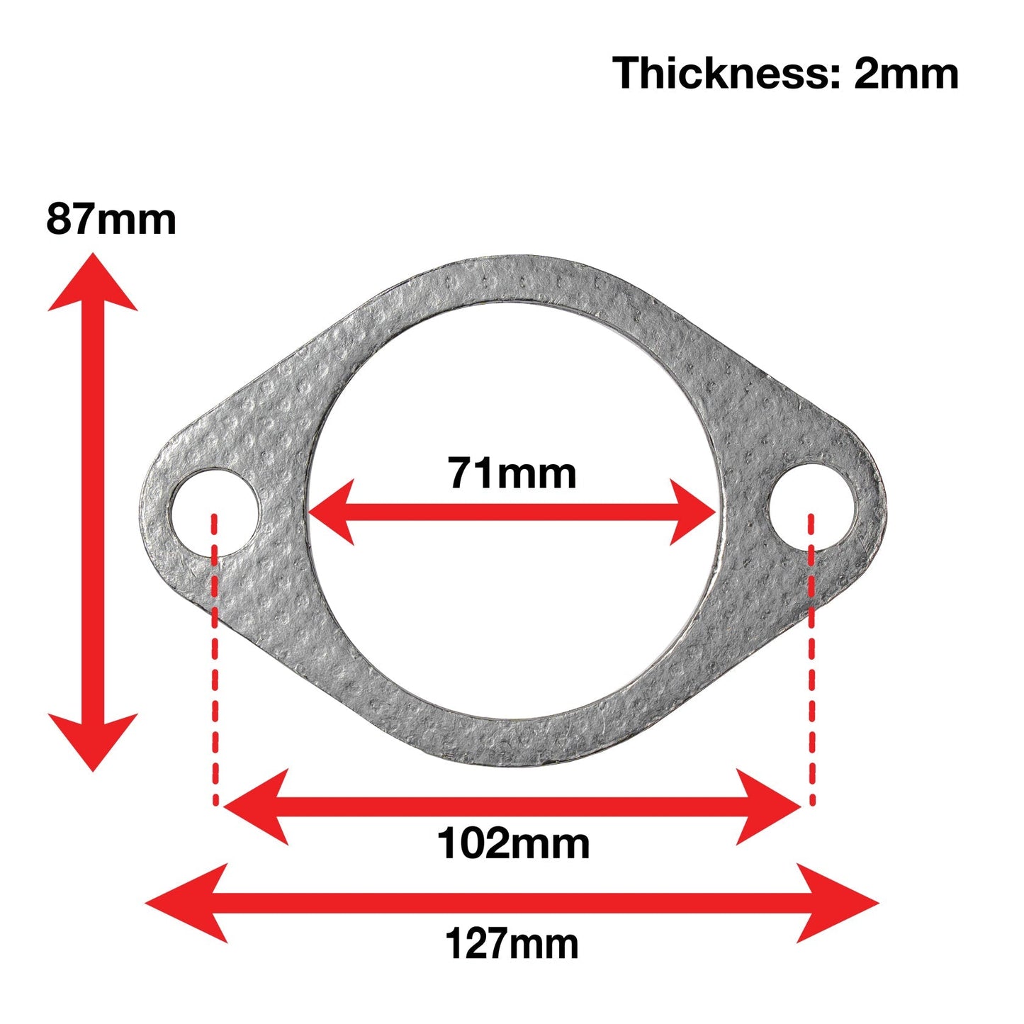APEXi A'PEXi - Exhaust Gasket (Two Bolt) - Replacement
