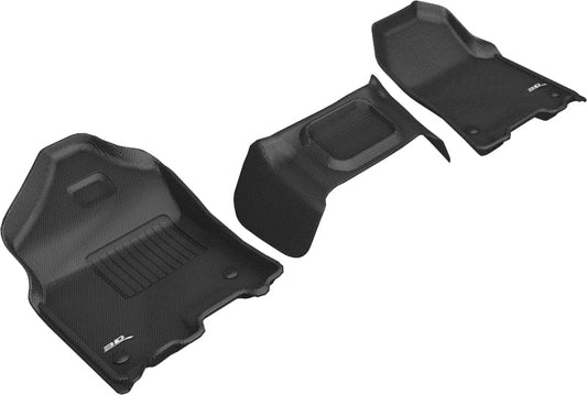 FR SPORT 3D MAXpider 2019-2020 Dodge Ram 1500 Crew Cab/Quad Cab Kagu 1st Row Floormat - Black...