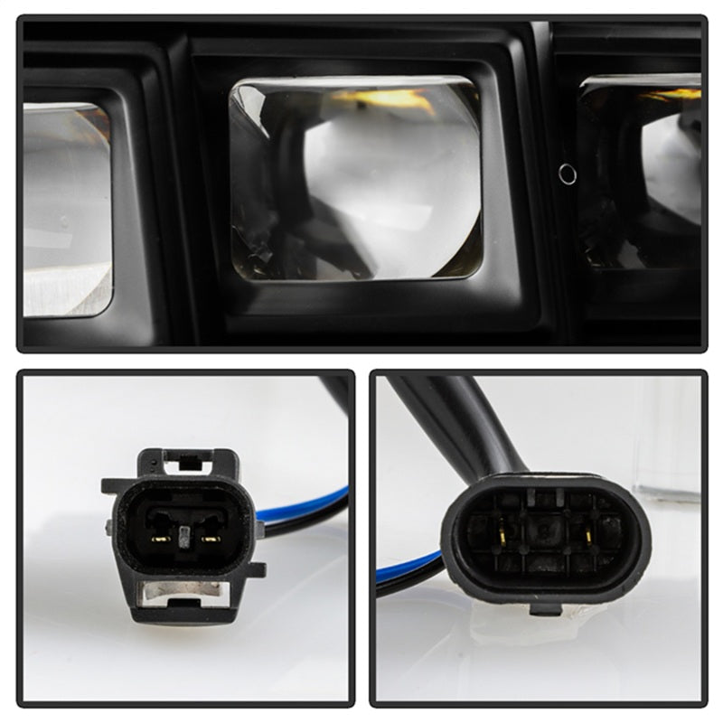 SPYDER Apex 14-20 Toyota 4Runner High-Power LED Module Headlights - Black (PRO-YD-T4R14AP-SEQ-BK) 5088697