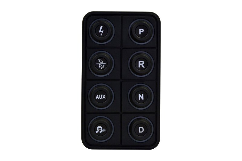 AEM EV 8 Button Keypad CAN Based Programmable Backlighting 30-8400