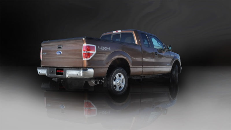 Corsa Performance 11-13 Ford F-150 EcoBoost 3.5L V6 Polished Sport Cat-Back Exhaust