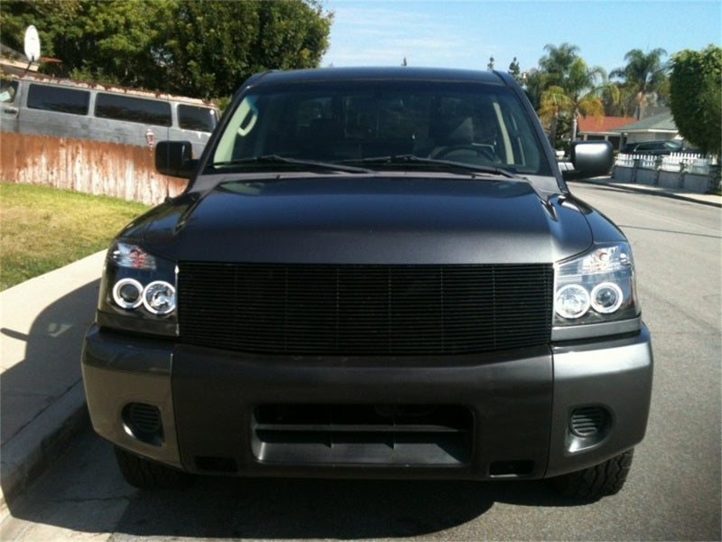 FR SPORT Spyder Nissan Titan 04-14/Armada 04-07 Projector Headlights CCFL Halo LED Blk...