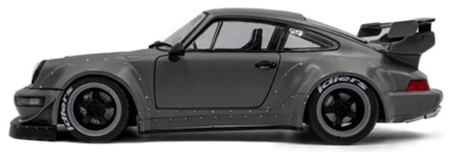 Solido 2016 Porsche 911 (964) RWB Bodykit Nardo Grey w/ Akira Nakai Figure 1:18