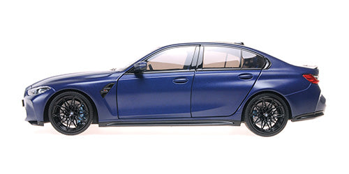 Minichamps 2024 BMW M3 (G80) Frozen Portimao Blue (Matte) 1:18