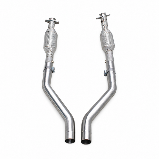 Stainless Long Tube Exhaust Downpipe for Ford Mustang 3.7L
