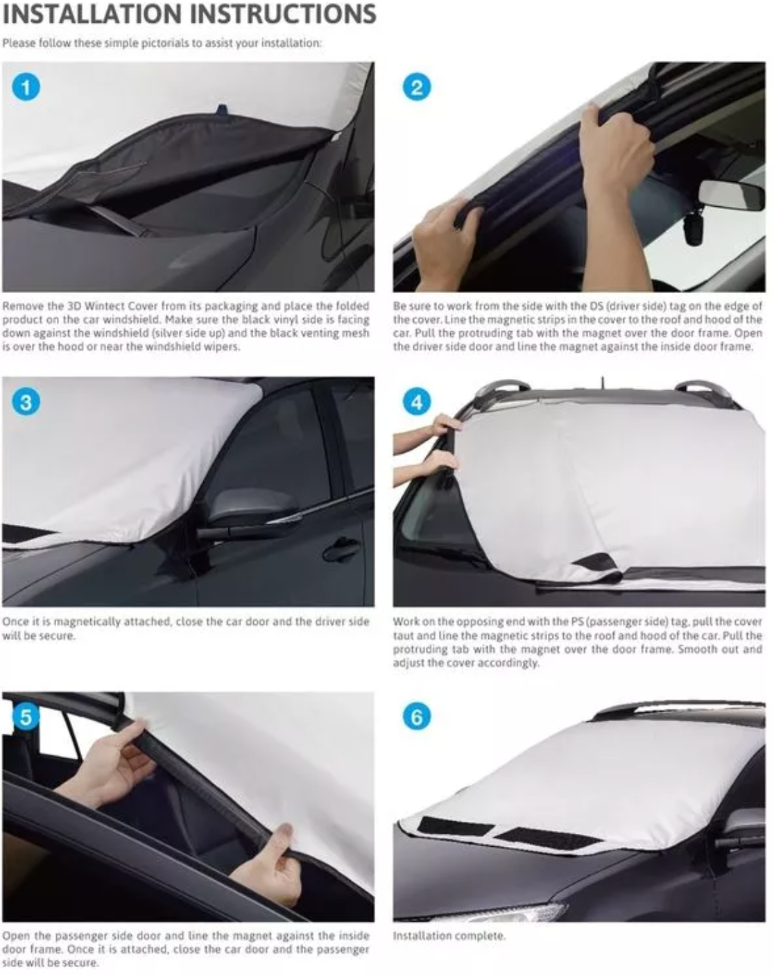 3D MAXpider Size F 3D Wintect Windshield Cover B014KOZAWE