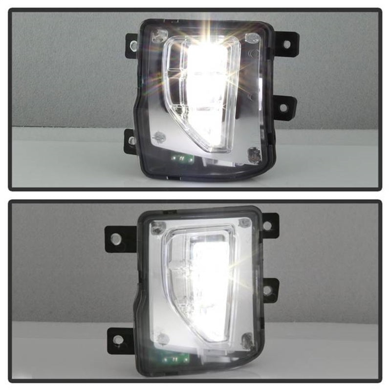 Spyder 16-18 Chevy Silverado 1500 OEM Style Full LED Fog Light w/Switch - Clear (FL-CSIL16-LED-C) 9043215