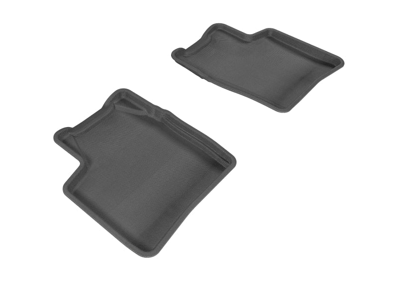 3D MAXpider 2004-2009 Toyota Prius Kagu 2nd Row Floormats - Black L1TY14521509