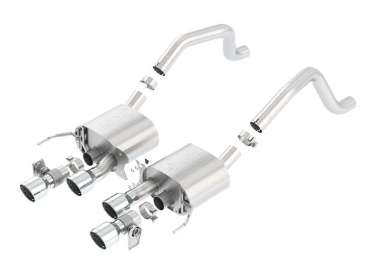 FR SPORT Borla 15 Chevy Corvette C7 ZO6 6.2L w/o AFM w/ NPP ATAK Quad RD RL IC Tips Center Rear...