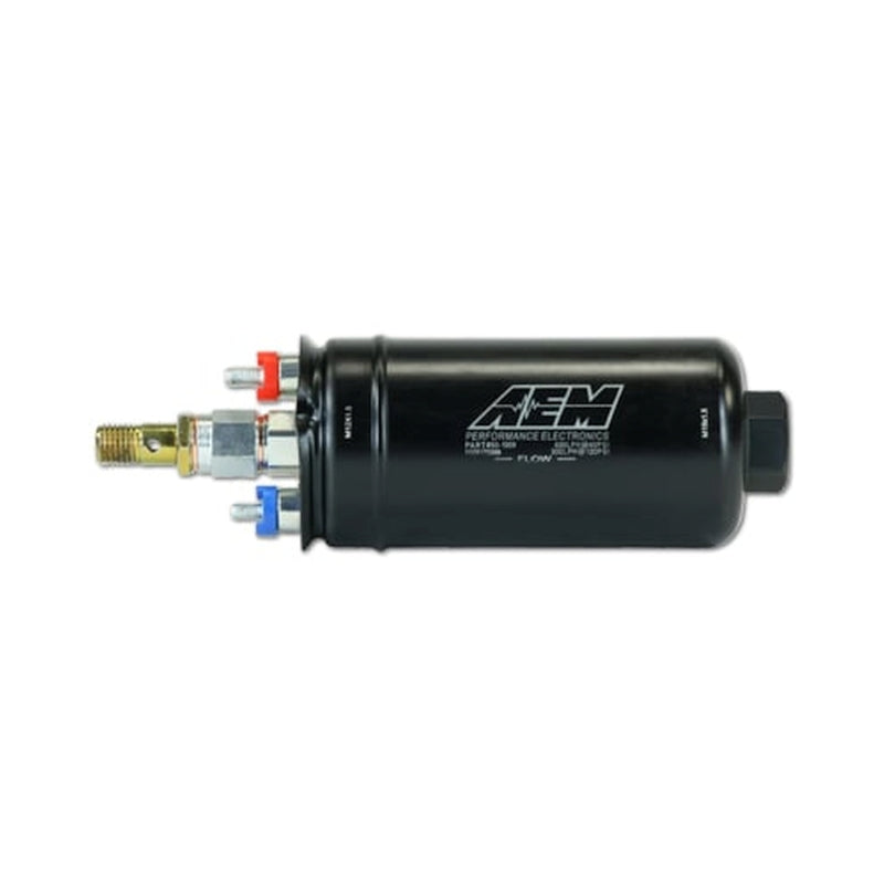 797 Performance, LLC AEM 400LPH High Pressure Inline Fuel Pump - M18x1.5 Female Inlet to M12x1.5...