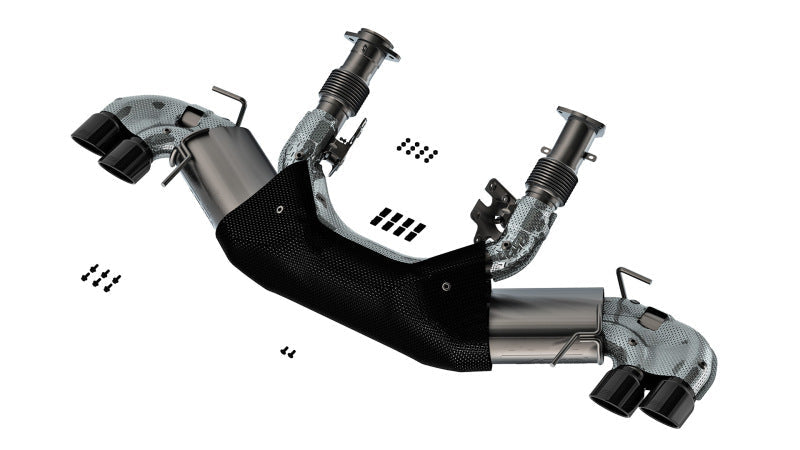 Borla 20-23 Chevy Corvette 6.2L V8 AT w/o NPP 3in ATAK Catback Exhaust - Black Chrome Tips 140841BC