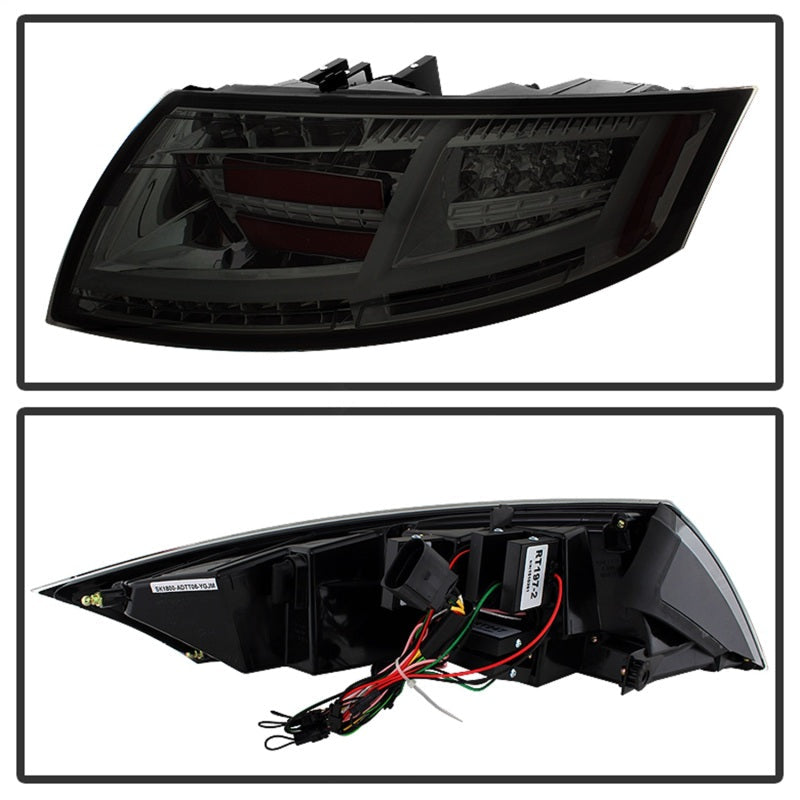 Spyder Audi TT 07-12 LED Tail Lights Smoke ALT-YD-ATT07-LED-SM 5081681